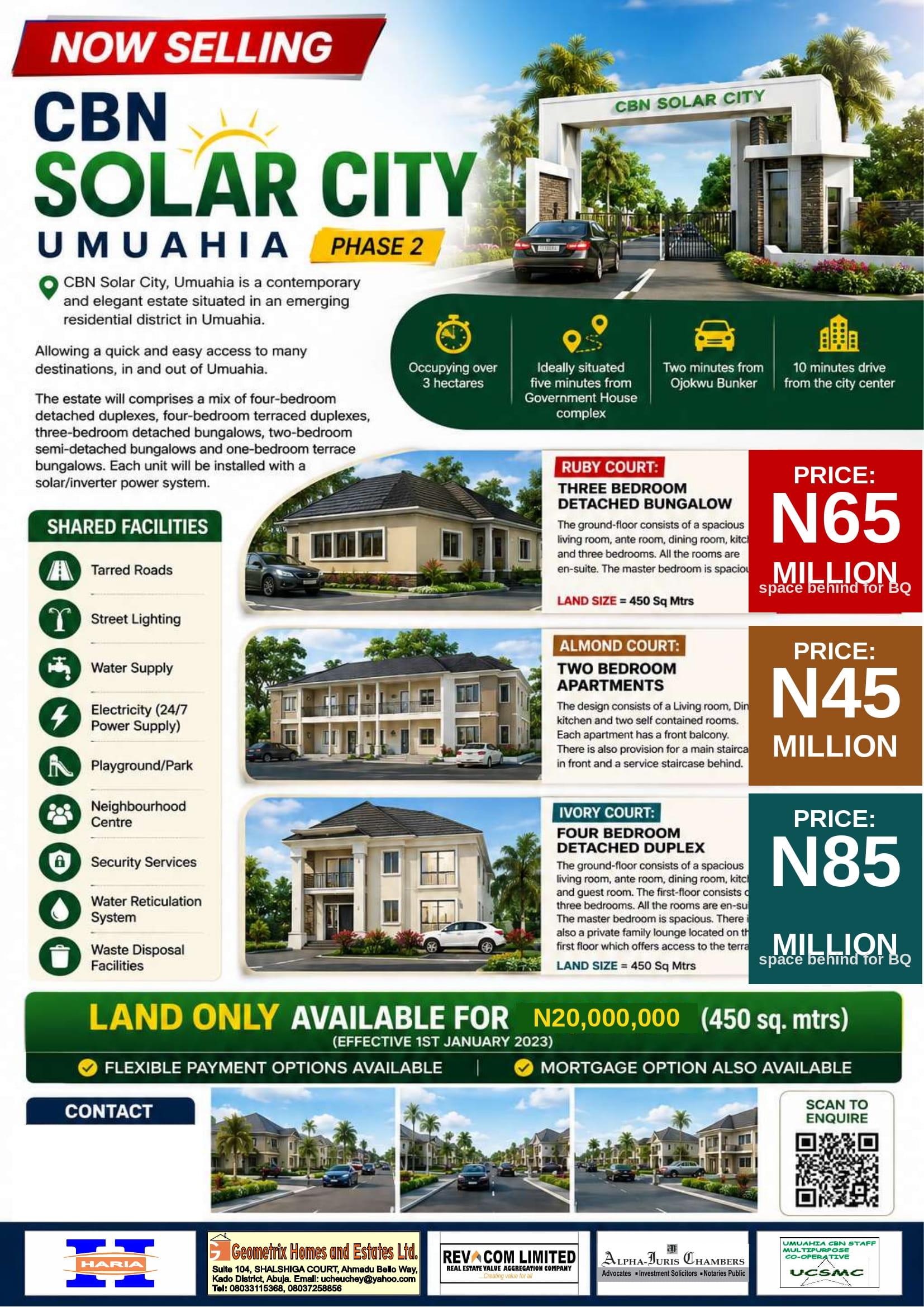 Prime 2-Bedroom Investment Apartments at CBN Solar City, Umuahia
